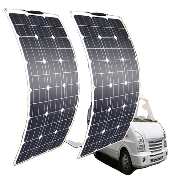 Fleksible solpaneler, muligheder på 100W og 200W, ideelle til autocampere og hjem,200w fleksibel