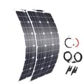 Miniatyrbillede 1 af 2: Fleksible solpaneler, muligheder på 100W og 200W, ideelle til autocampere og hjem,200 watt 12 volt 20 ampere sæt