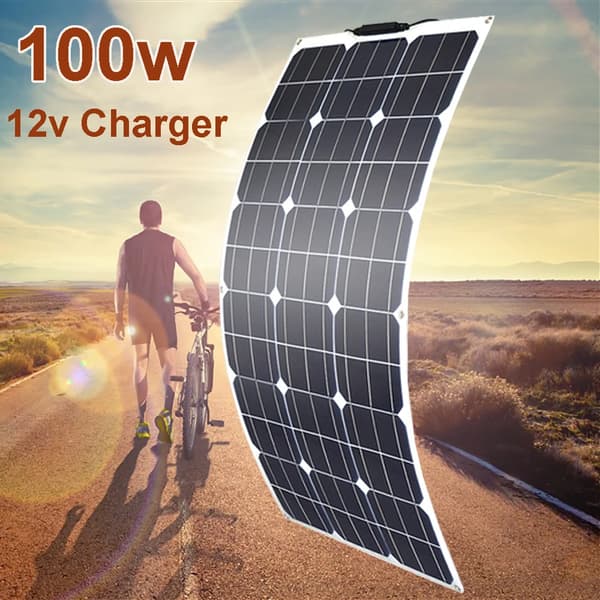 Joustavat aurinkopaneelit, 100W ja 200W vaihtoehdot, ihanteellisia asuntovaunuille ja kodeille,100w joustava