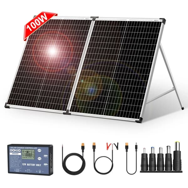 Fällbart solpanel, hög effektutgång, bärbar design,100W