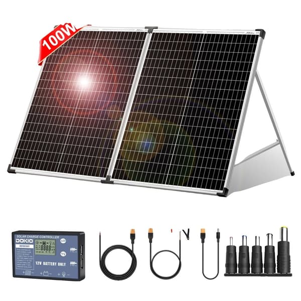 Fällbart solpanel, hög effektutgång, bärbar design,100W