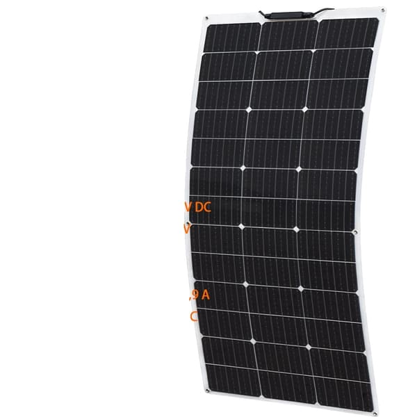 Flexibelt solpanel, Vattentät, Monocell, 21,5V 150W