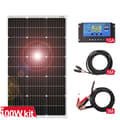 Pikkukuva 1 / 2: Aurinkopaneelisarja, 100W teho, vedenpitävä ja monokristallitekniikka, Rigid 100W Set
