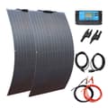 Miniatyrbild 1 av 2: Flexibelt solpanel 200W, Hög Effektivitet Upp till 23%, Lättviktig Design,200W Solarkit