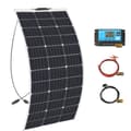 Miniatyrbillede 1 af 2: Fleksibelt Solcellepanel Kit, Høj Effektivitet 21,8%, Flere Strømmuligheder (100W/200W/300W),100W Solcellepanel Kit
