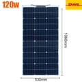 Miniatyrbild 2 av 2: Flexibel solpanel, 100W maximal effekt, lätt och hållbar,120W Flexibel DHL