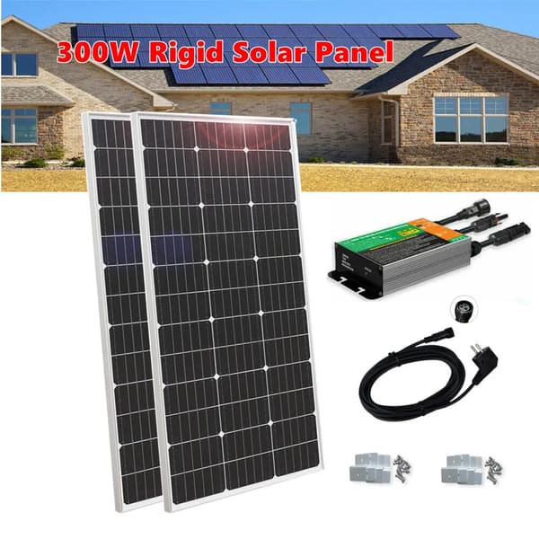 Solenergisystem, 300W Utgång, Kompakt Design,300W-system