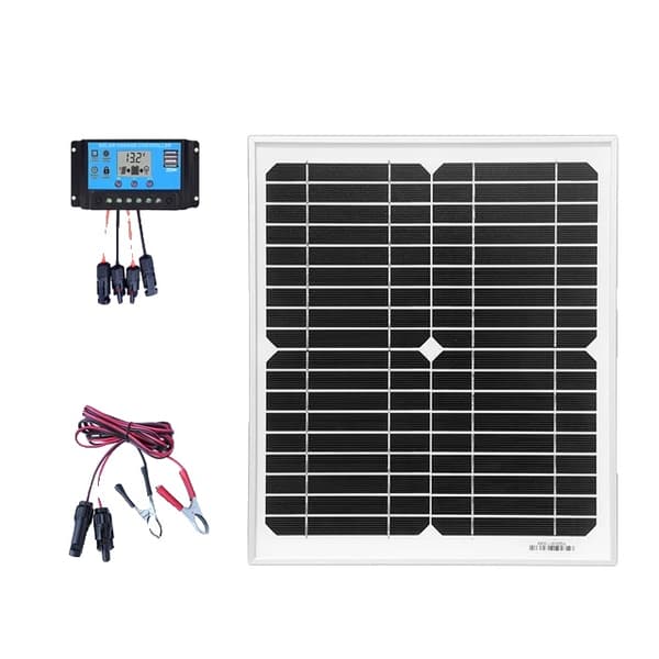 Enkel Solpanel, 10W, 18V, 10W Solkit A2