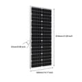 Miniatyrbillede 2 af 2: Mono Solcellepanel, 10W, 18V, 19,8V 50W A2