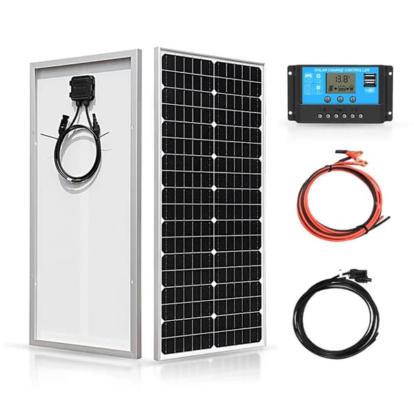 Enkel Solpanel, 10W, 18V, 50W A2 solpanelspaket