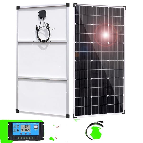 Monokrystallinsk Solpanel Kit, Høj Effektivitet, Vejrresistent, 150W,300w sæt