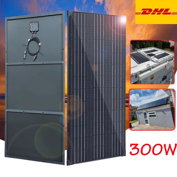 Aurinkopaneelisarja, 150W Teho, Kevyt Alumiinirunko,300w 2kpl 150w