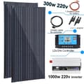 Miniatyrbillede 2 af 2: Solpanelkit, 150W effekt, letvægts aluminiumsramme,300w x 1000w 220v