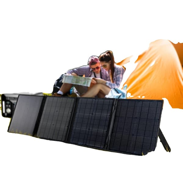 Hopfällbar solpanelsladdare, 150W effektutgång, USB och PD Type-c kompatibilitet, 18V, 150W