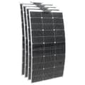 Miniatyrbillede 1 af 2: Fleksibelt solpanel, 100W maksimal effekt, monokrystallinsk design, kompakt størrelse,attNy 400Watt