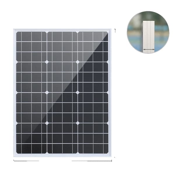XINPUGUANG Solpanel, 50W Effektutgång, Härdat Glasytan,18V 50W A1