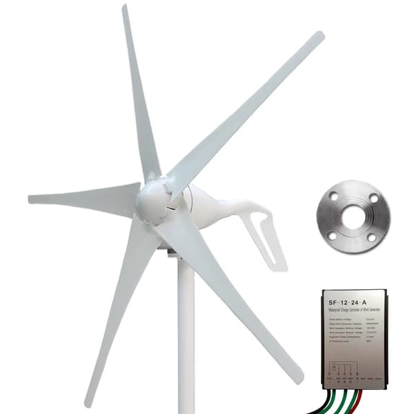 Vindturbin generator, MPPT-teknik, Hemmabruk, 400W 5 Blad PWM, 24V