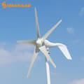 Miniatyrbild 2 av 2: Vindturbin generator, 12V 24V 48V, 600W 800W 1000W, 24v, med MPPT-kontroll, 600w 5 blad