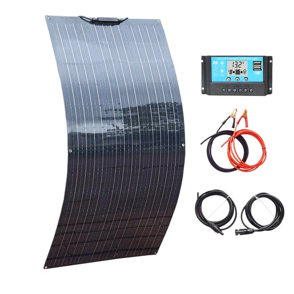 XINPUGUANG Solpanel, 100W Effektutgång, Böjbar Design,100W solkit