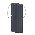 Miniatyrbillede 2 af 2: Fleksibelt solcellepanel, monokrystallinsk silicium, 12v batterioplader, 2PCS 50W