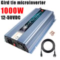Miniatyrbillede 2 af 2: Nettilsluttet solcelleomformer, 1000W effektudgang, MPPT-teknologi, Blå 1000W, 220V, 36V (22-50V)