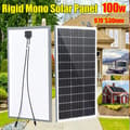 Miniatyrbild 2 av 2: Rigid Mono Solpanel, 400w Effektutgång, Hållbar Tempererat Glas Konstruktion,100w styv