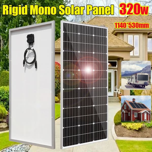 Rigid Mono Solpanel, 400w Effektutgång, Hållbar Tempererat Glas Konstruktion,240w 2st 120w