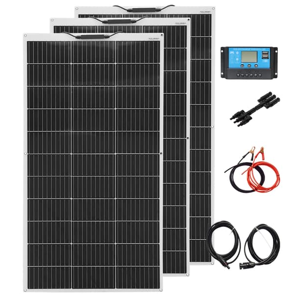 Solpanelkit, 240W fleksibel modul, høj effektivitet, bred temperaturinterval,360w solpanel kit