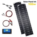 Miniatyrbild 2 av 2: Flexibelt solpanel, Lättviktigt 50W Design, Hög Effektivitet 21,8%, Kompakt Storlek,100W Kit