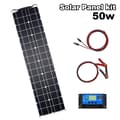 Miniatyrbillede 2 af 2: Fleksibelt Solcellepanel, Letvægtsdesign på 50W, Høj Effektivitet på 21,8%, Kompakt Størrelse,50W Kit