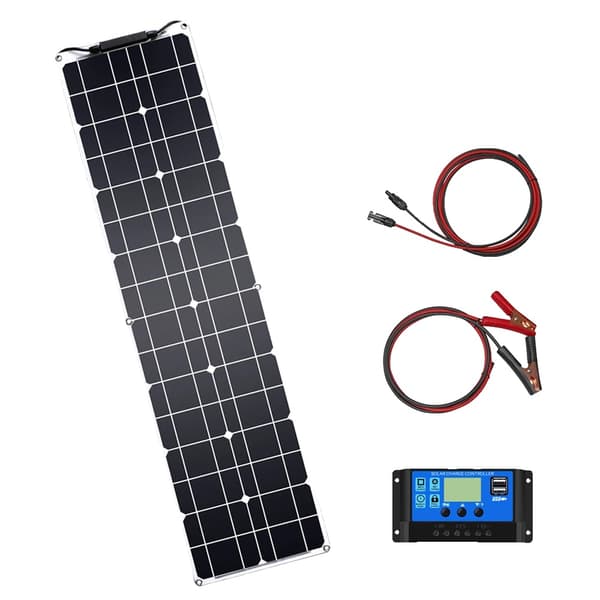 Fleksibelt Solcellepanel, Letvægtsdesign på 50W, Høj Effektivitet på 21,8%, Kompakt Størrelse,50W Kit