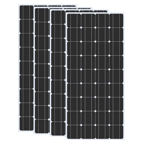 Solpanel, härdat glas, vindtålig, 480W