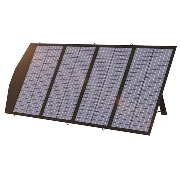 Solpanel, hopfällbar design, kompatibel med flera kraftstationer, 140W solpanel