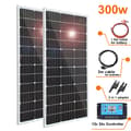 Miniatyrbild 2 av 2: Solpanel, 450W/300W/150W alternativ, hög effektivitet monokristallin, hållbart härdat glas,300w Kit