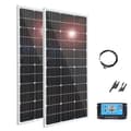 Miniatyrbild 1 av 2: Solpanel, 450W/300W/150W alternativ, hög effektivitet monokristallin, hållbart härdat glas,300w Kit