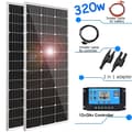 Miniatyrbillede 2 af 2: Stiv solpanel, forskellige wattmuligheder,320w 2stk 160w sæt