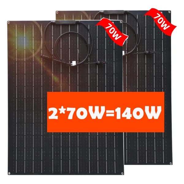 Solpanel, Flexibelt ETFE, Anti-korrosionsfilmbeläggningssystem, 140w ETFE-panel