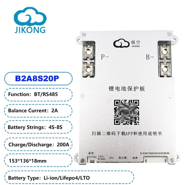 Smart BMS, Aktiv Balance, Batteristyringssystem, B2A8S20P