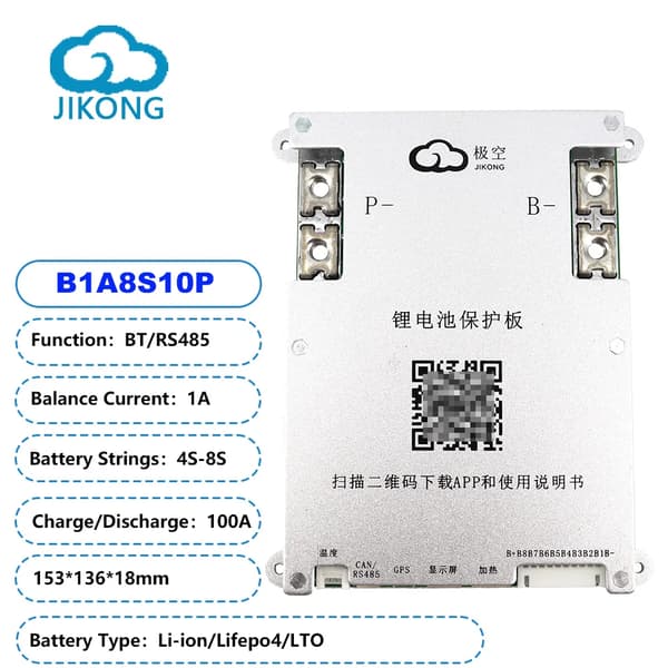 Smart BMS, Aktiv balans, Batterihanteringssystem, B1A8S10P