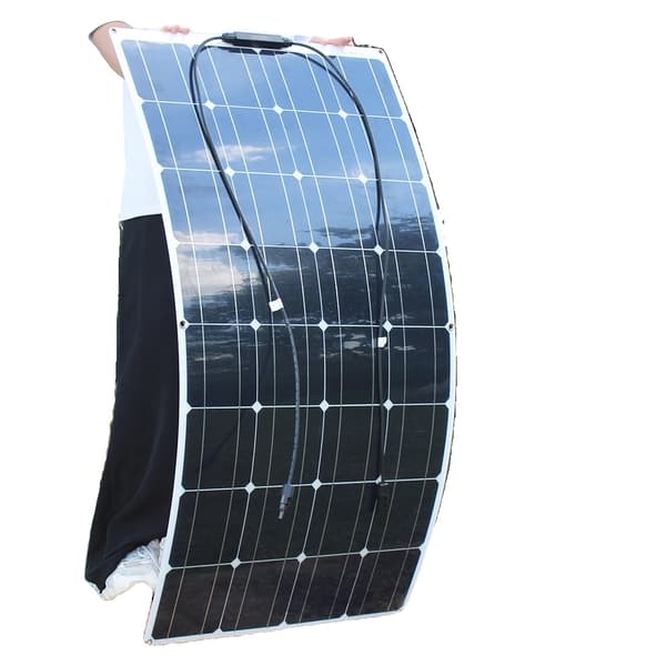 100W Flexibel Solpanel, Hög Effektivitet, Lättviktig och Vattentät,100 watts solpanel