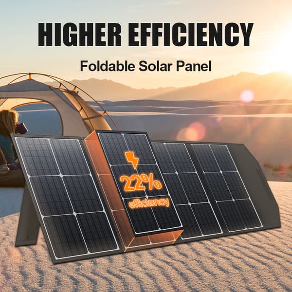 Sammenklappeligt solpanel, 18V 100W, Høj effektivitet, Flere udgangsporte,18V 100W = 18 volt 100 watt