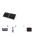 Miniatyrbild 1 av 2: Hopfällbar solpanel, 100W effektutgång, USB-kontroll, Monokristallin