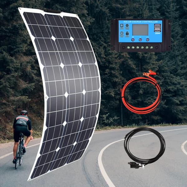 Flexibelt monokristallin solpanel, 100W-400W, hög effektivitet och hållbarhet.,100W PET Panel Kit