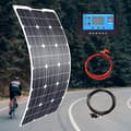 Miniatyrbild 2 av 2: Flexibelt monokristallin solpanel, 100W-400W, hög effektivitet och hållbarhet.,100W PET Panel Kit