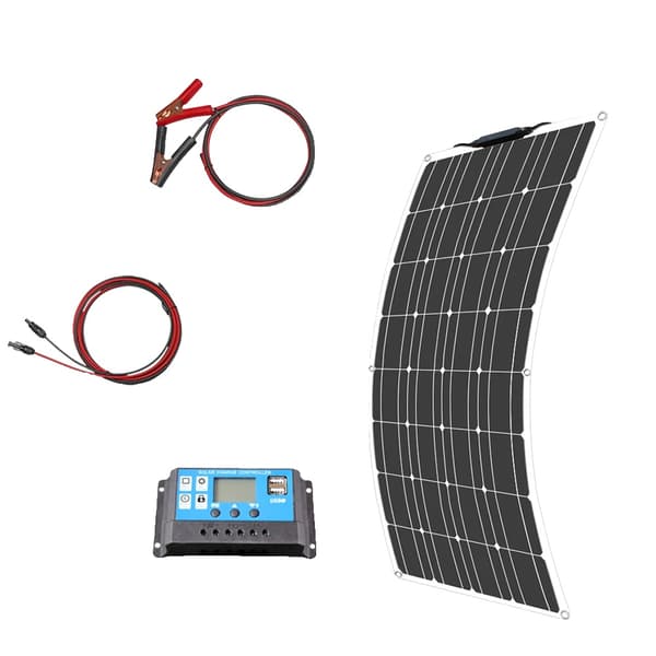 Solpanel Kit, Flexibel Design, Flera Wattalternativ, 100W Solpanel Kit