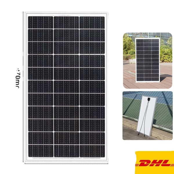 Stift solpanel, Høj effektivitet 150W, Holdbar aluminiumsramme,100w stiv