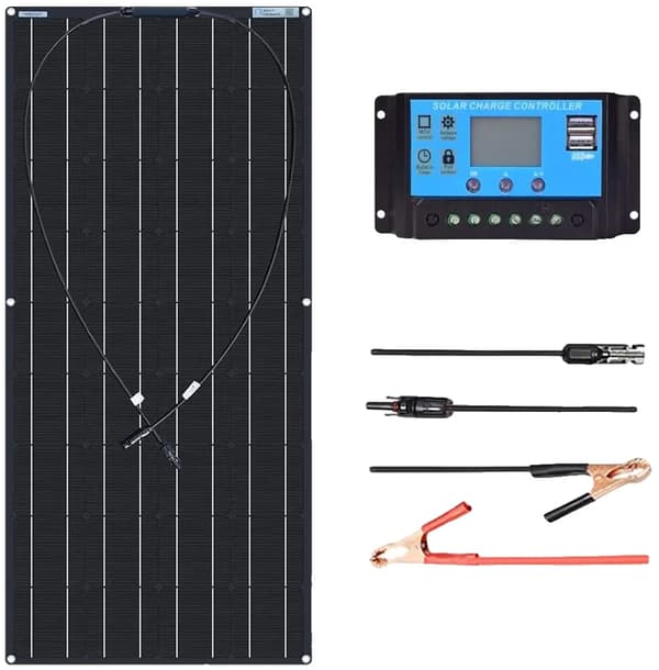 Flexibelt solpanelspaket, hög effektivitet, alternativ på 240W och 120W,120W solpanelpaket