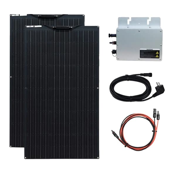 Solpanelssystem, 200W / 400W / 600W effektutgång, 24% effektivitet,220V-230V 200W