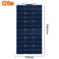 Miniatyrbillede 2 af 2: Solpanel 120W, Fleksibelt Design, Holdbar Konstruktion,120w 1060x530mm-a120w 1060x530mm-a