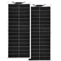 Miniatyrbillede 2 af 2: Fleksibelt solpanel, mulighed for 100W eller 200W, let design, høj effektivitet,200 watt